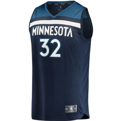 NBA Karl-Anthony Towns Minnesota Timberwolves Fast Break Replica Jersey Navy