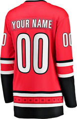 NHL Red Carolina Hurricanes Fanatics Women's Alternate Breakaway Custom Jersey