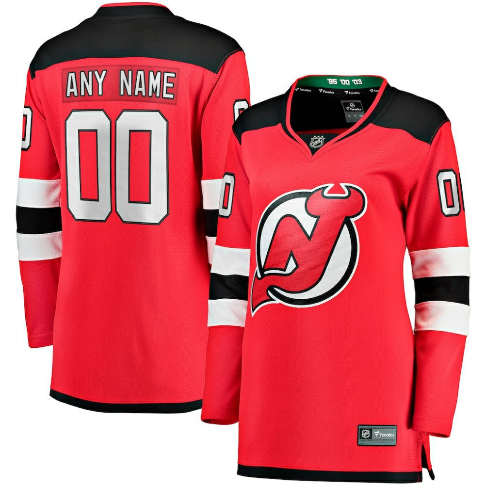 NHL Red New Jersey Devils Fanatics Women's Home Breakaway Custom Jersey