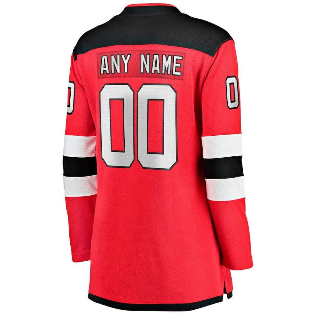 NHL Red New Jersey Devils Fanatics Women's Home Breakaway Custom Jersey