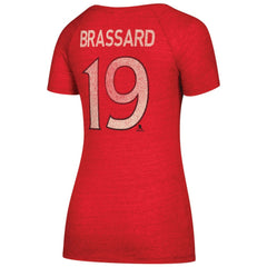 NHL Red Derick Brassard Ottawa Senators CCM Women's Name & Number V-Neck T-Shirt