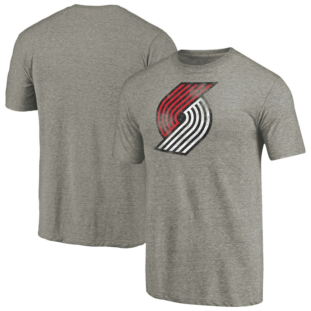 NBA Portland Trail Blazers Distressed Team Logo Tri-Blend T-Shirt