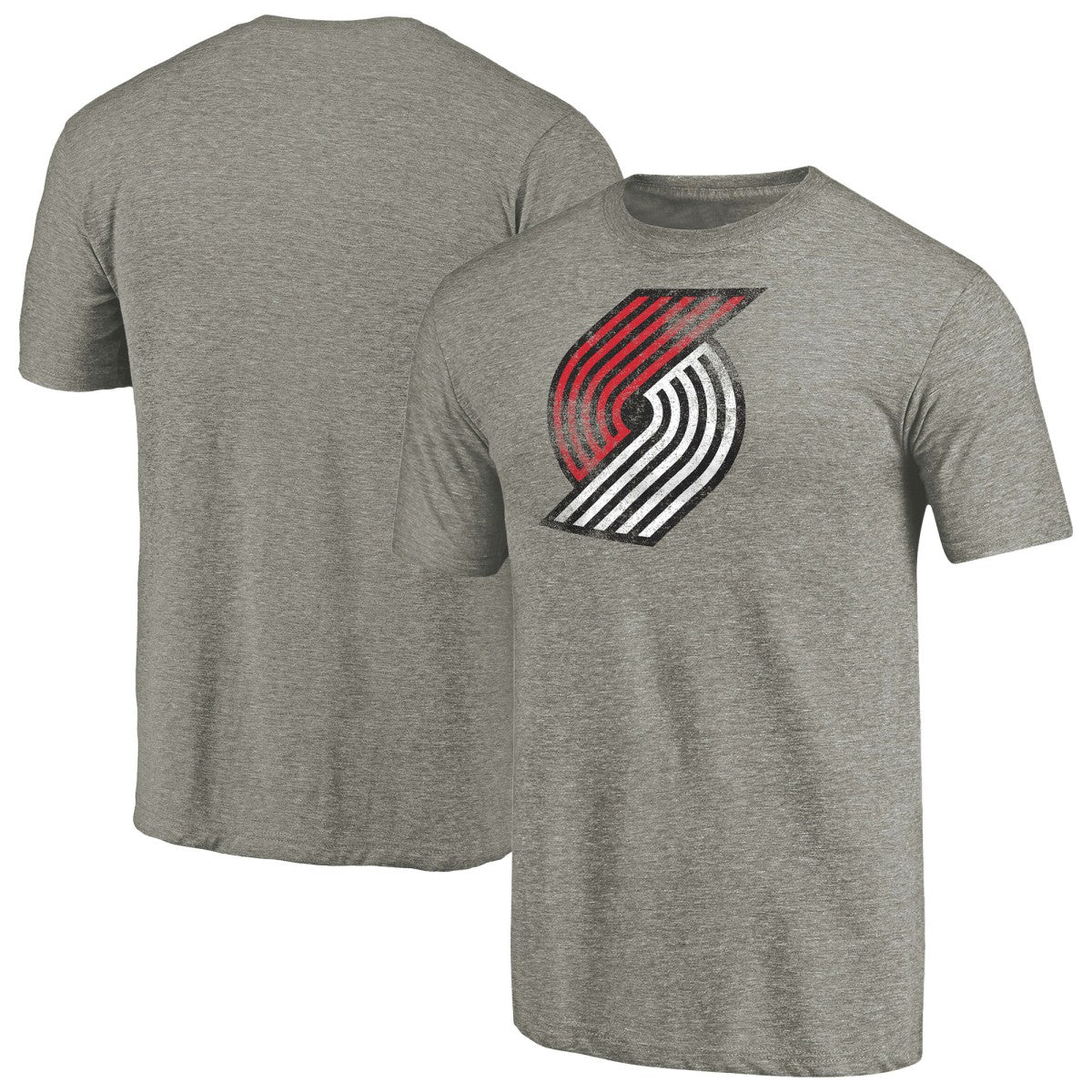 NBA Portland Trail Blazers Distressed Team Logo Tri-Blend T-Shirt