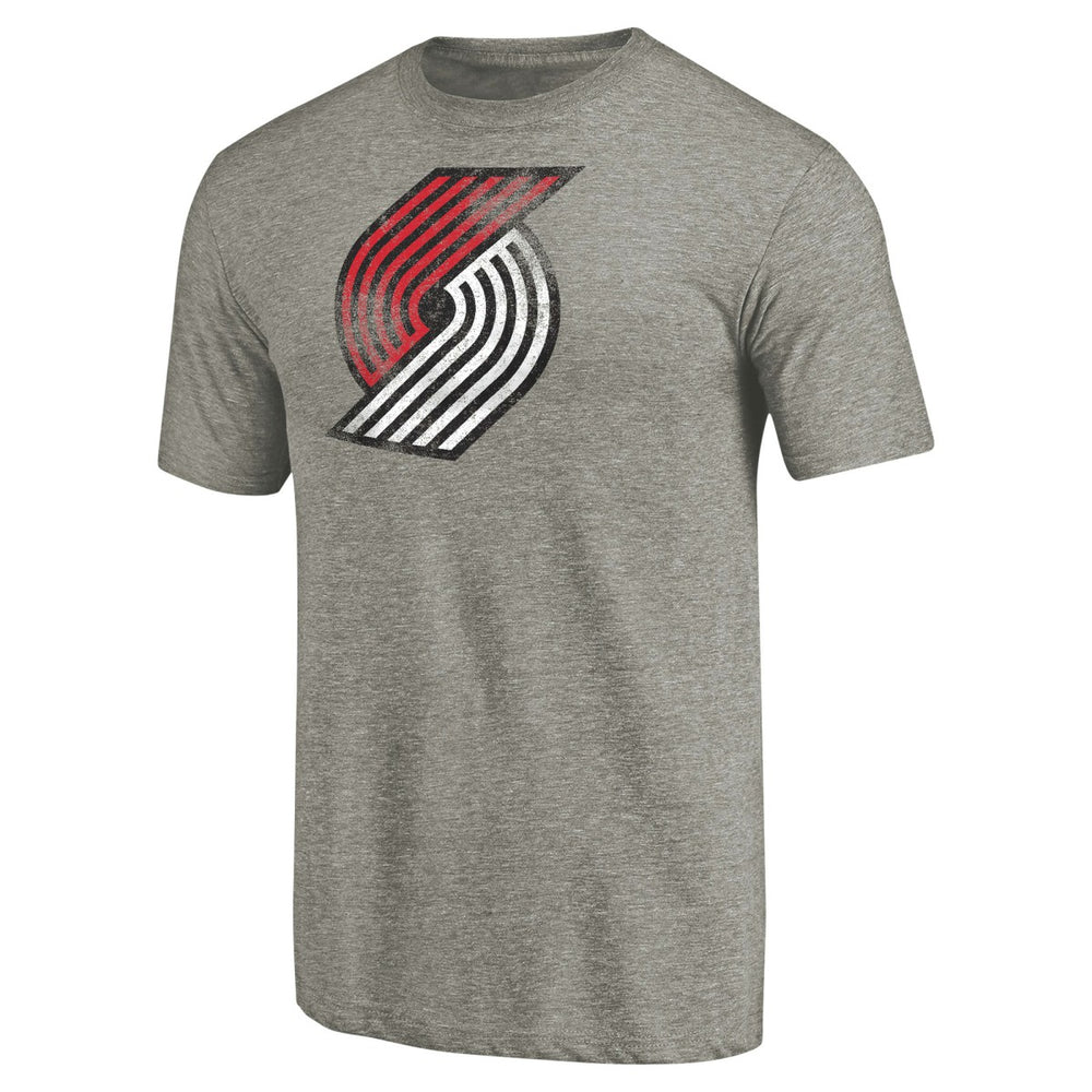 NBA Portland Trail Blazers Distressed Team Logo Tri-Blend T-Shirt