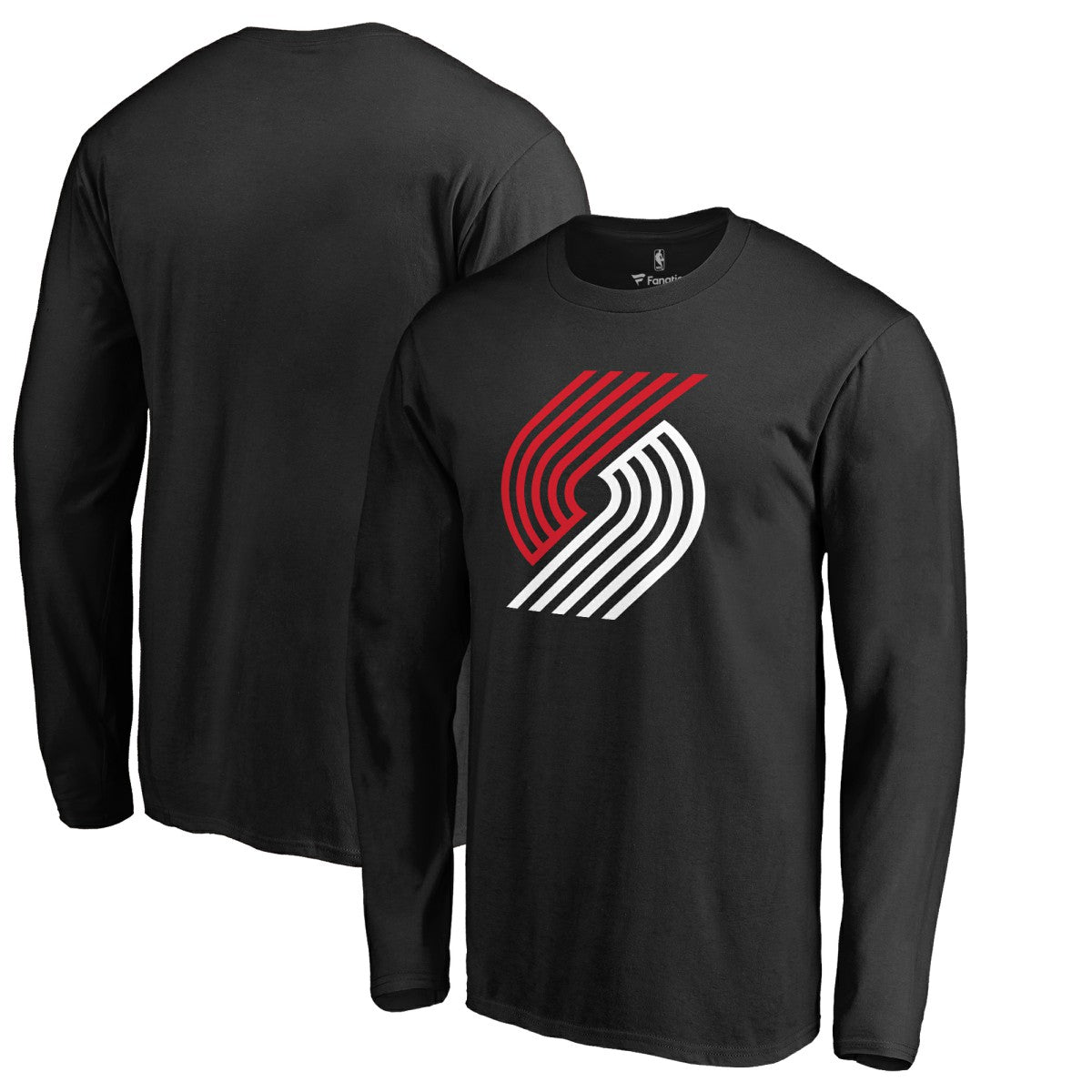 NBA Portland Trail Blazers Fresh Primary Logo Long Sleeve T-Shirt