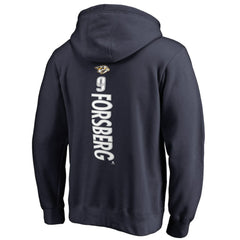 NHL Navy Filip Forsberg Nashville Predators Backer Pullover Hoodie