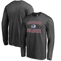 NHL Heathered Gray Colorado Avalanche Victory Arch Long Sleeve T-Shirt