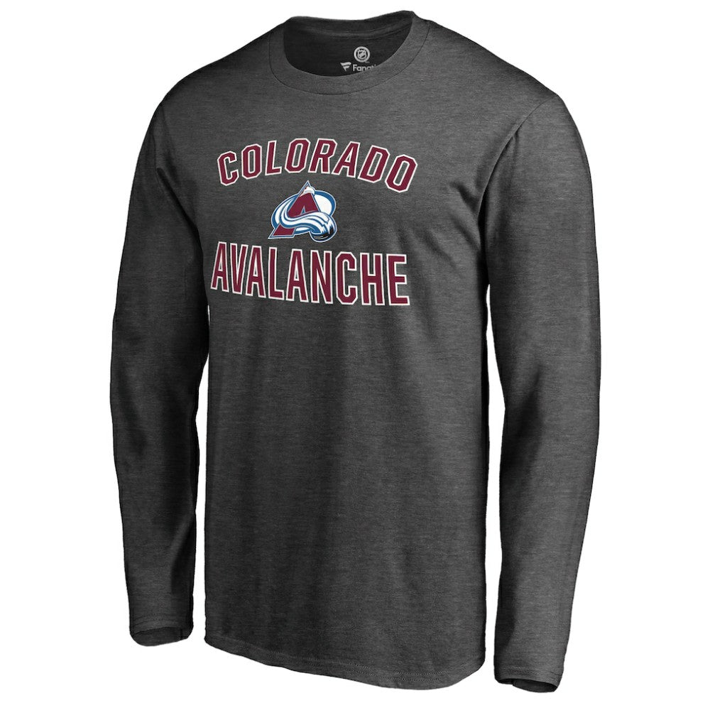 NHL Heathered Gray Colorado Avalanche Victory Arch Long Sleeve T-Shirt