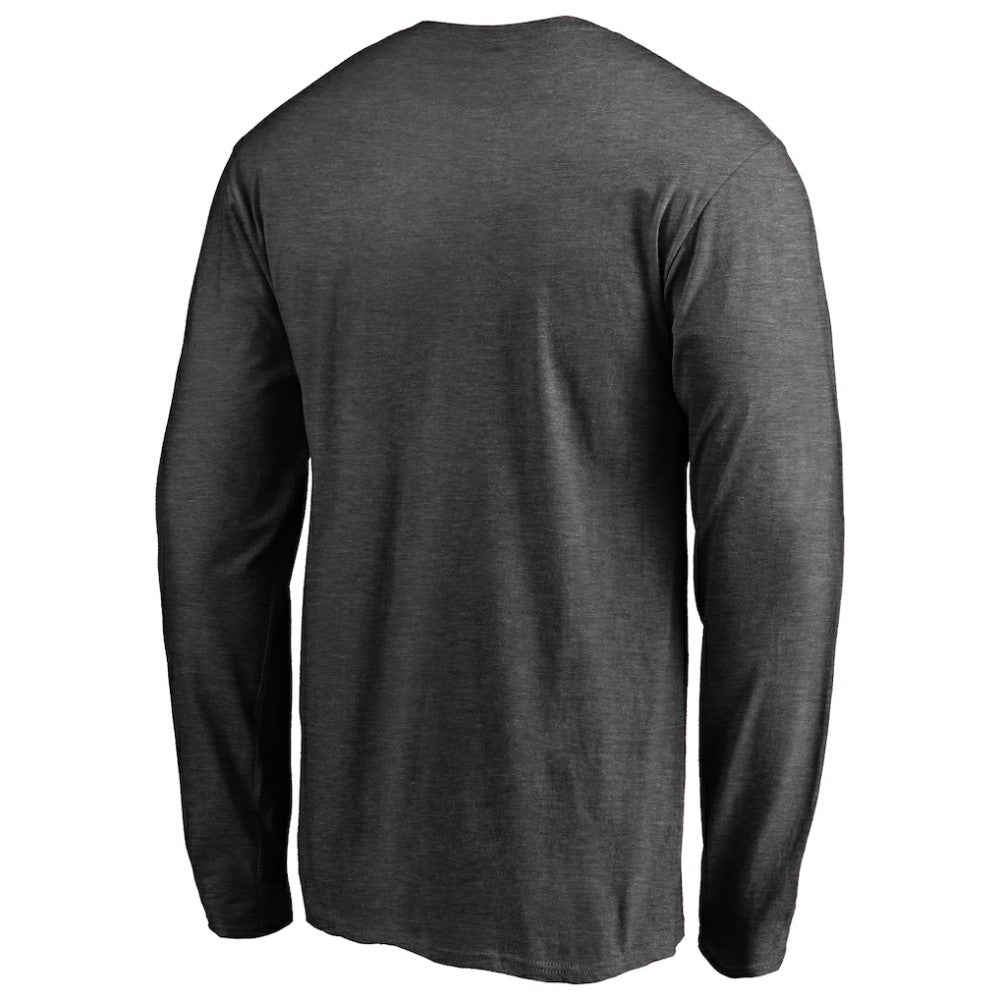 NHL Heathered Gray New York Islanders Victory Arch Long Sleeve T-Shirt