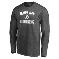 NHL Heathered Gray Tampa Bay Lightning Victory Arch Long Sleeve T-Shirt