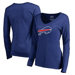 Women's Primary Logo V-Neck Long-Sleeve T-Shirt - Buffalo Bills