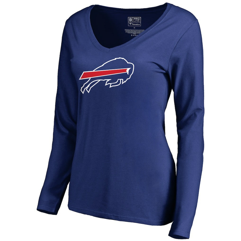 Women's Primary Logo V-Neck Long-Sleeve T-Shirt - Buffalo Bills