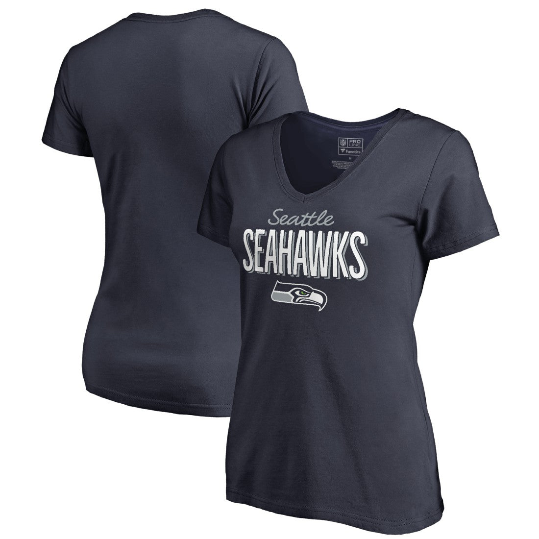 Women's Nostalgia V-Neck T-Shirt - Seattle Seahawks