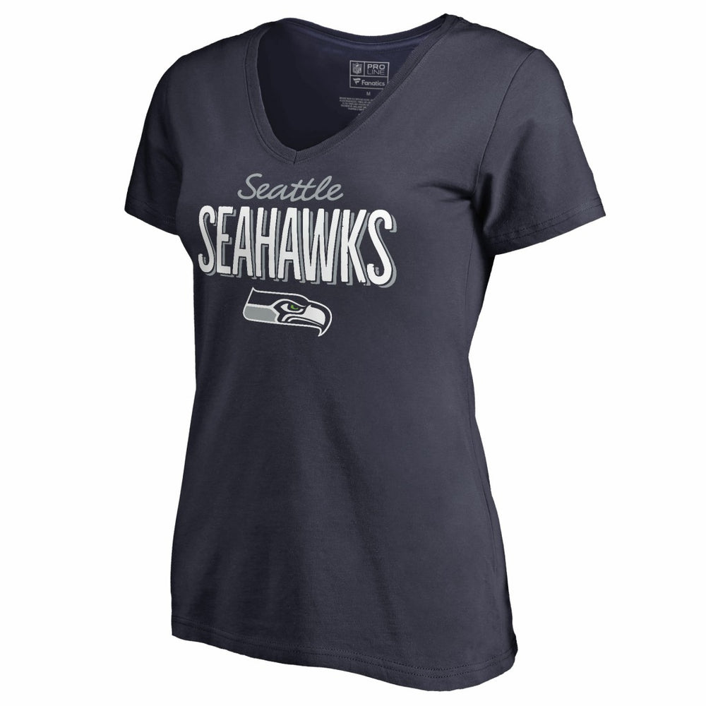 Women's Nostalgia V-Neck T-Shirt - Seattle Seahawks
