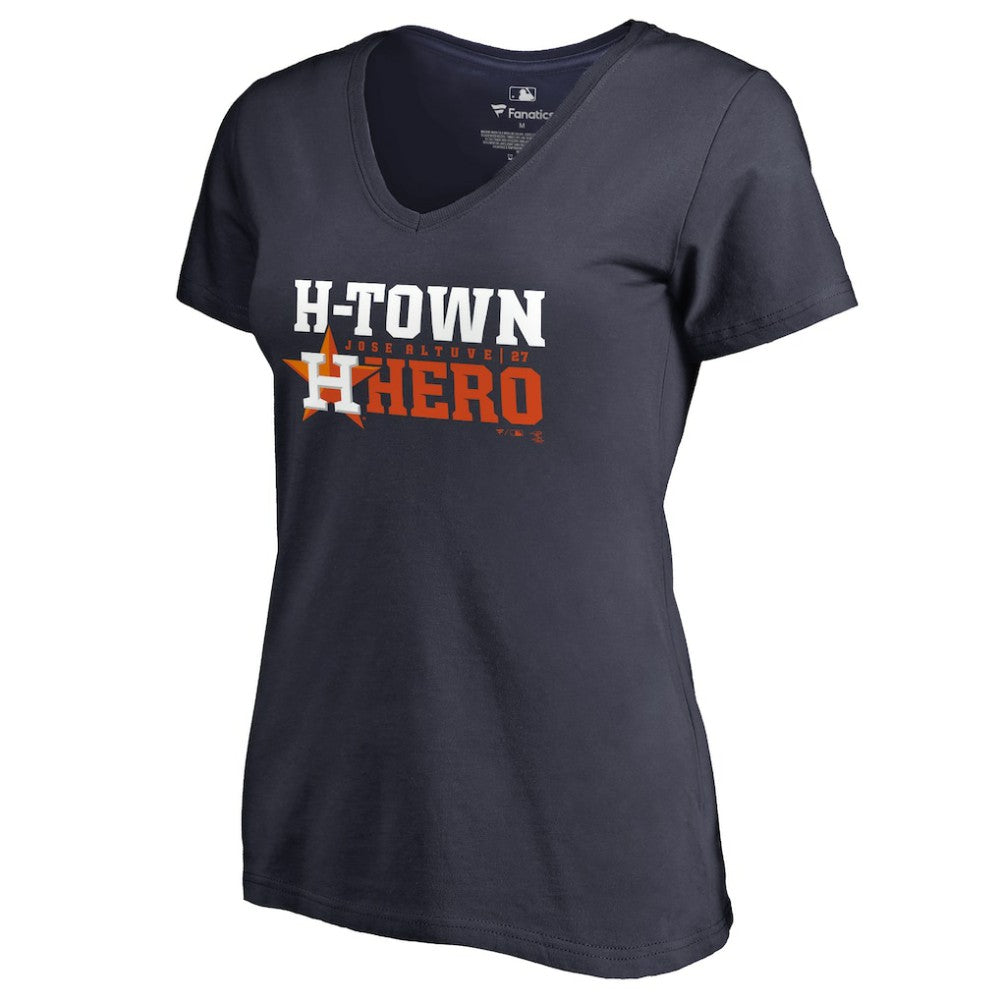 MLB Jose Altuve Houston Astros Women's Player Hometown Collection V-Neck T-Shirt