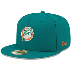 Omaha Throwback 59FIFTY Fitted Hat - Miami Dolphins