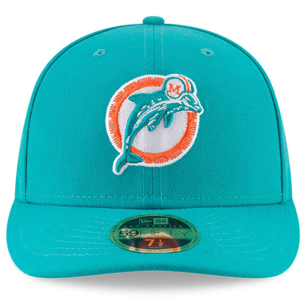 Omaha Throwback Low Profile 59FIFTY Fitted Hat - Miami Dolphins