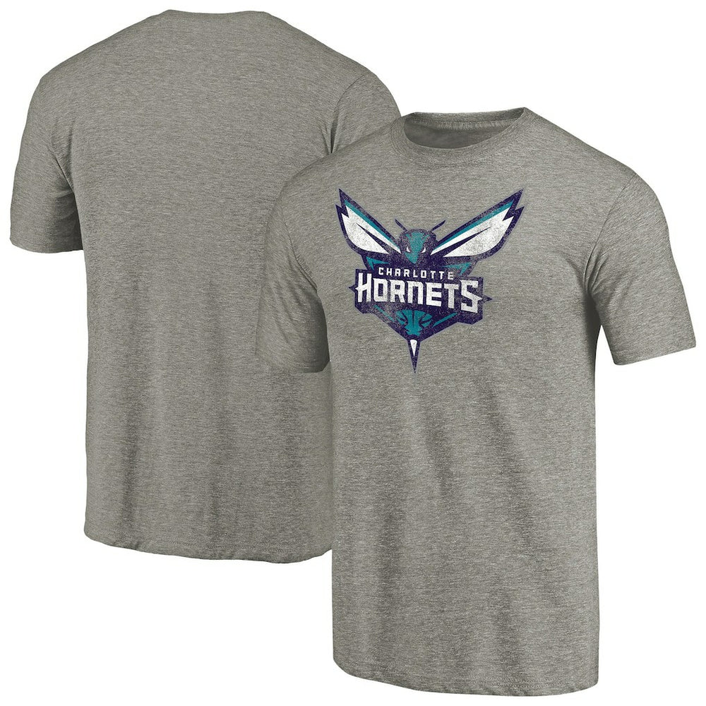 NBA Charlotte Hornets Distressed Team Logo Tri-Blend T-Shirt