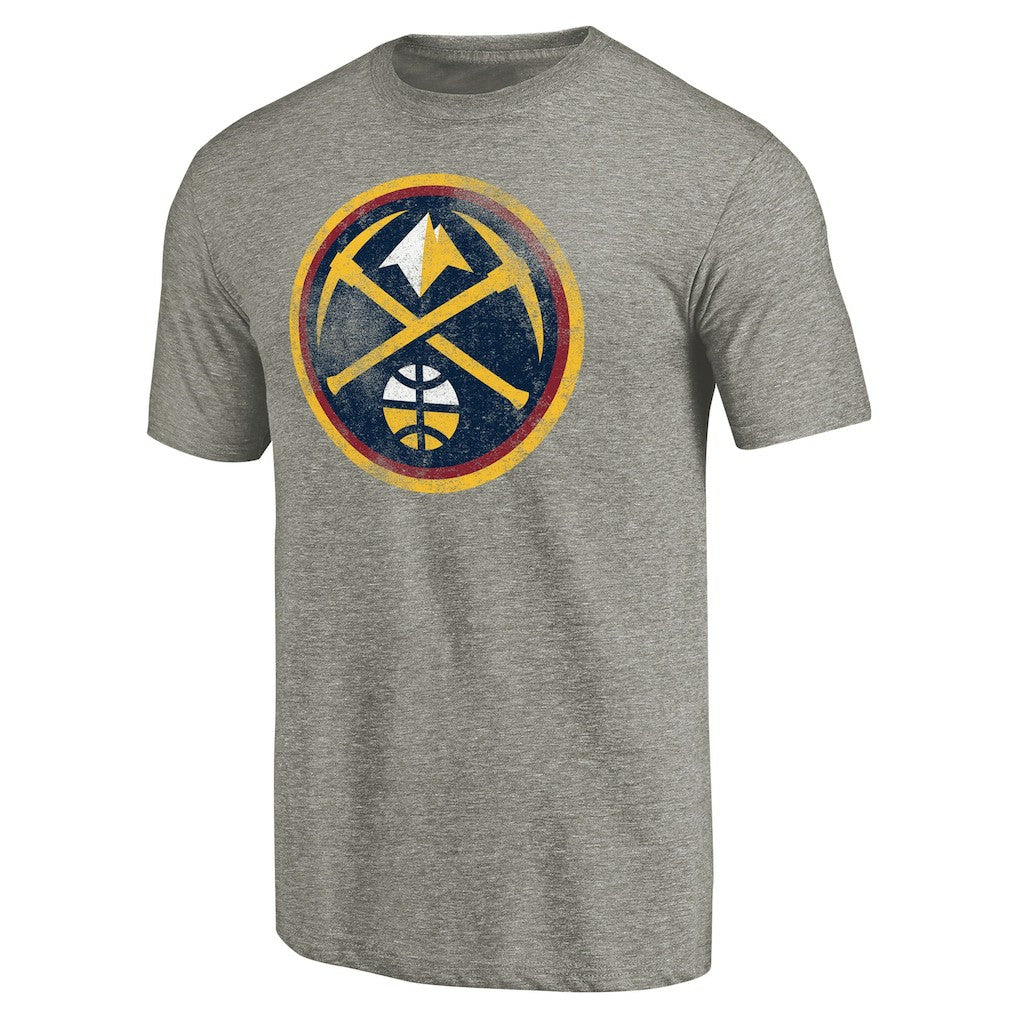NBA Denver Nuggets Distressed Team Logo Tri-Blend T-Shirt sale