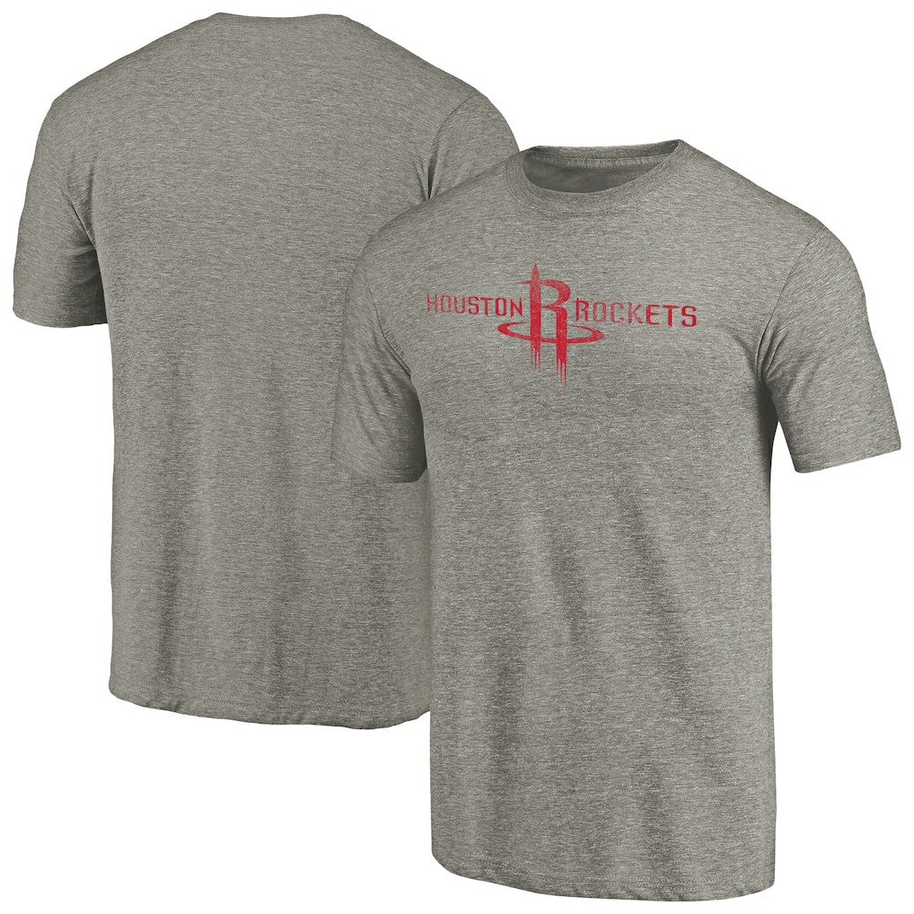 NBA Houston Rockets Distressed Team Logo Tri-Blend T-Shirt