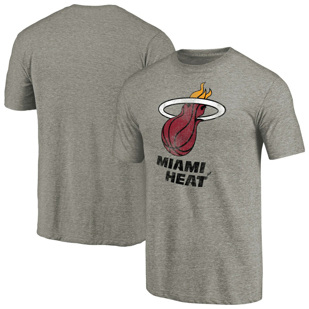NBA Miami Heat Distressed Team Logo Tri-Blend T-Shirt