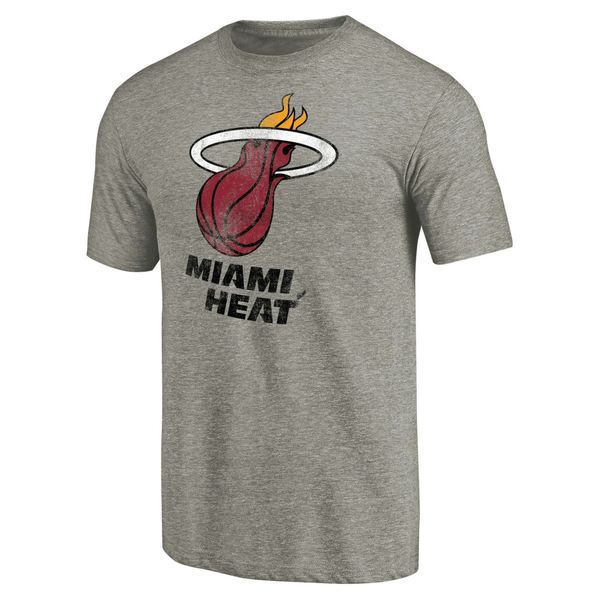 NBA Miami Heat Distressed Team Logo Tri-Blend T-Shirt