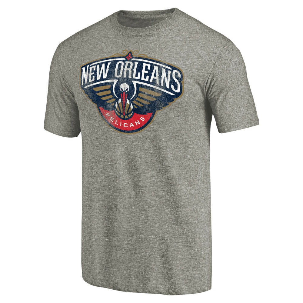 NBA New Orleans Pelicans Distressed Team Logo Tri-Blend T-Shirt