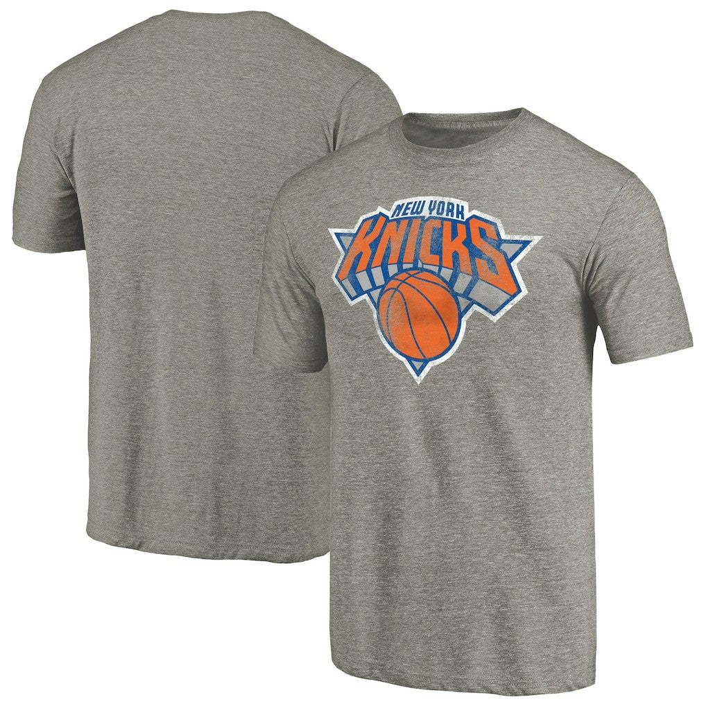 NBA New York Knicks Distressed Team Logo Tri-Blend T-Shirt