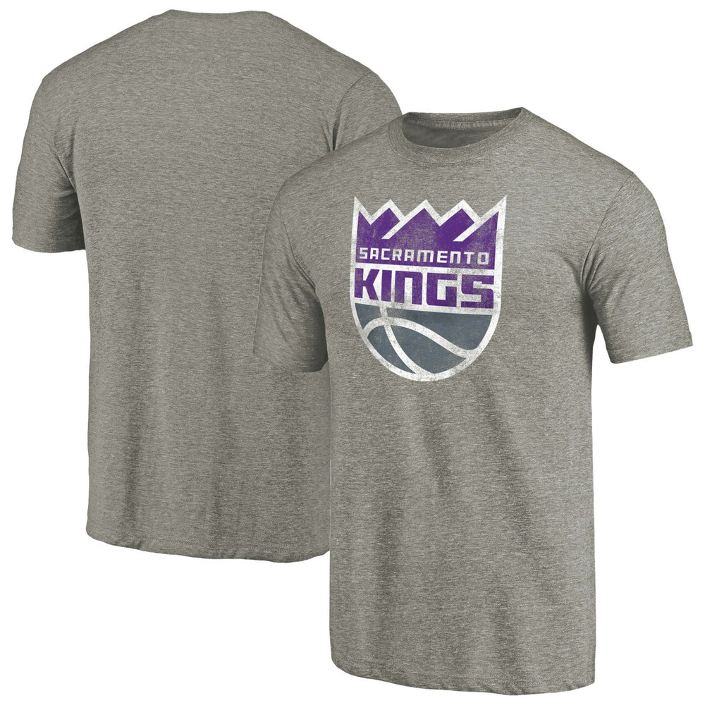 NBA Sacramento Kings Distressed Team Logo Tri-Blend T-Shirt