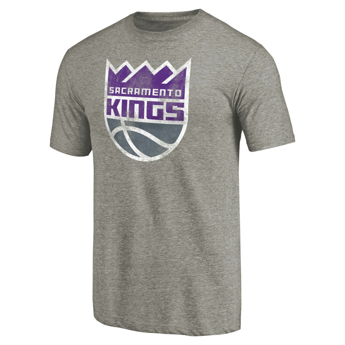 NBA Sacramento Kings Distressed Team Logo Tri-Blend T-Shirt