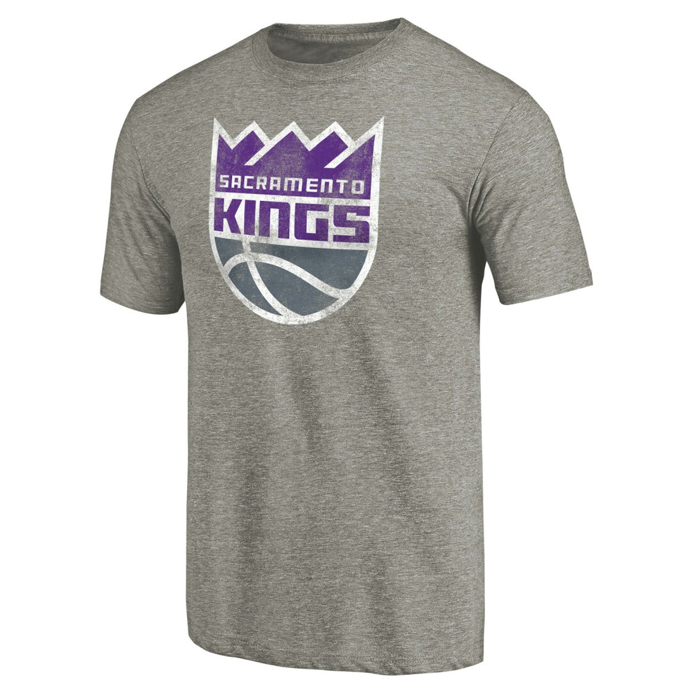 NBA Sacramento Kings Distressed Team Logo Tri-Blend T-Shirt
