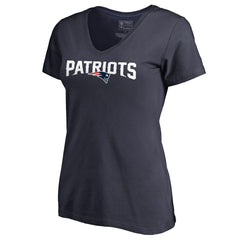 Women's Wordmark V-Neck T-Shirt - New England Patriots