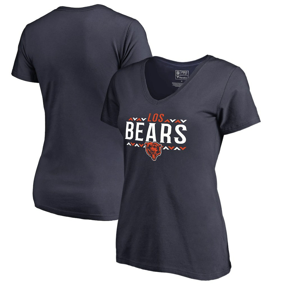 Women's Arriba V-Neck T-Shirt - Chicago Bears