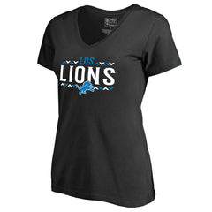 Women's Arriba V-Neck T-Shirt - Detroit Lions
