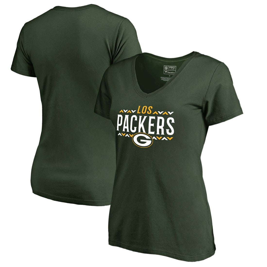 Women's Arriba V-Neck T-Shirt - Green Bay Packers