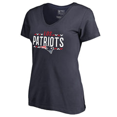 Women's Arriba V-Neck T-Shirt - New England Patriots