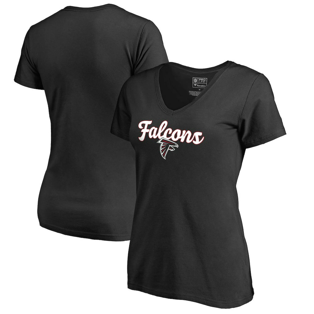 Women's Freehand V-Neck T-Shirt - Atlanta Falcons