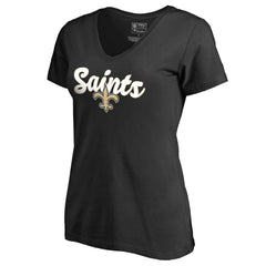 Women's Freehand V-Neck T-Shirt - New Orleans Saints