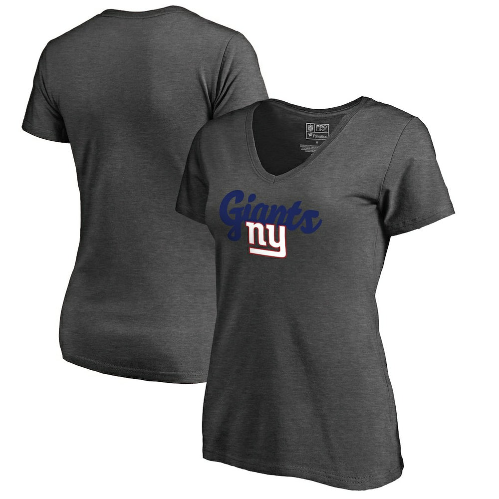 Women's Freehand V-Neck T-Shirt - New York Giants