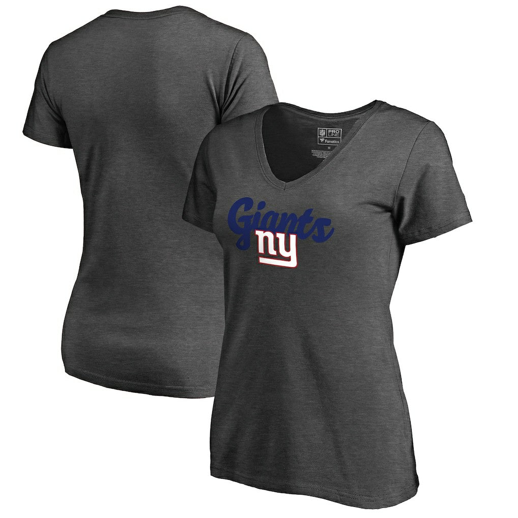 Women's Freehand V-Neck T-Shirt - New York Giants