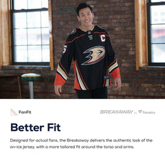 NHL White Anaheim Ducks Fanatics Breakaway Away Jersey