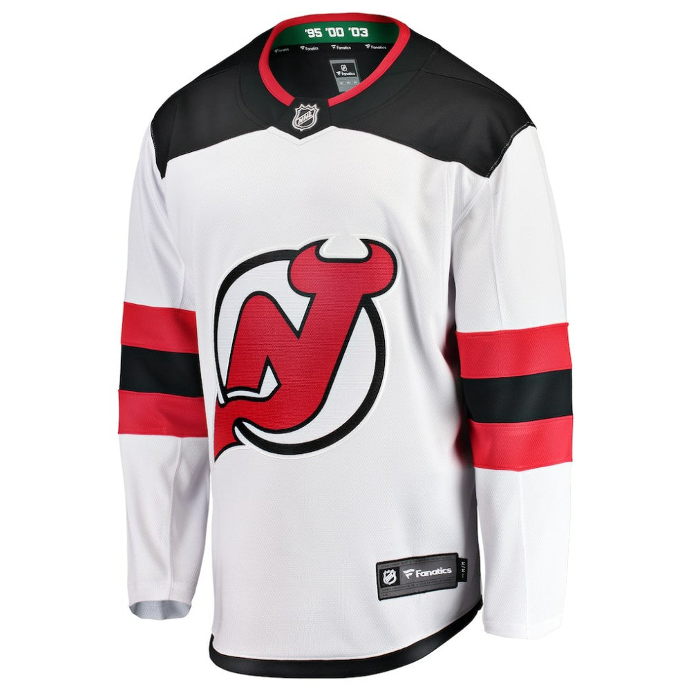 NHL White New Jersey Devils Fanatics Breakaway Away Jersey