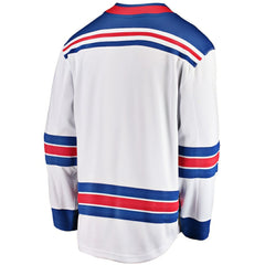 NHL White New York Rangers Fanatics Breakaway Away Jersey