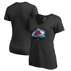 NHL Black Colorado Avalanche Women's Midnight Mascot V-Neck T-Shirt