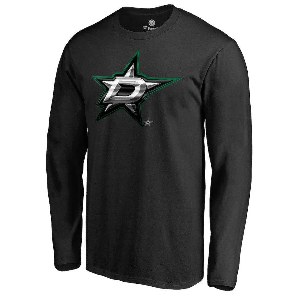 NHL Black Dallas Stars Midnight Mascot Long Sleeve T-Shirt