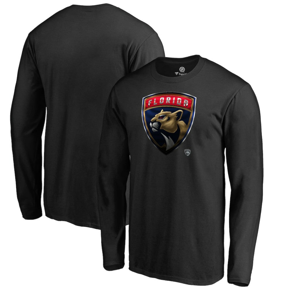 NHL Black Florida Panthers Midnight Mascot Long Sleeve T-Shirt