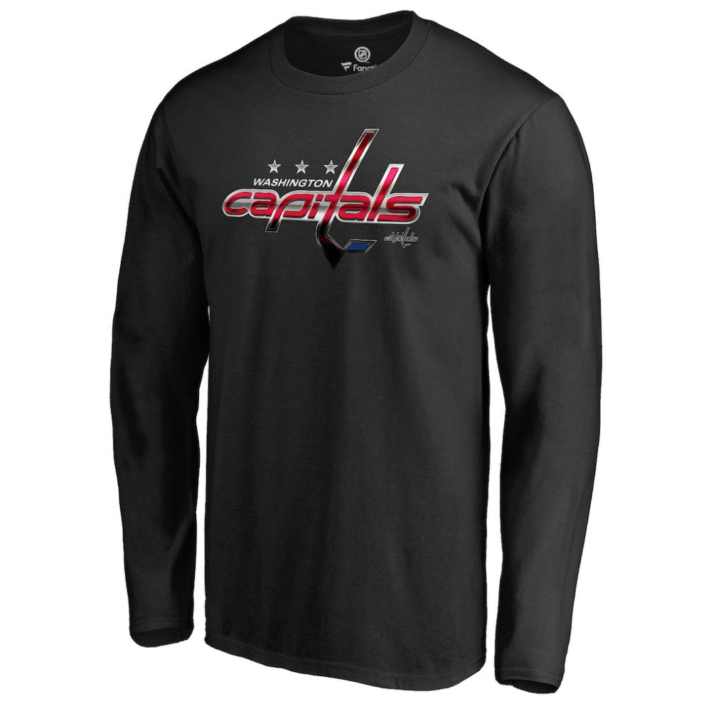 NHL Black Washington Capitals Midnight Mascot Long Sleeve T-Shirt