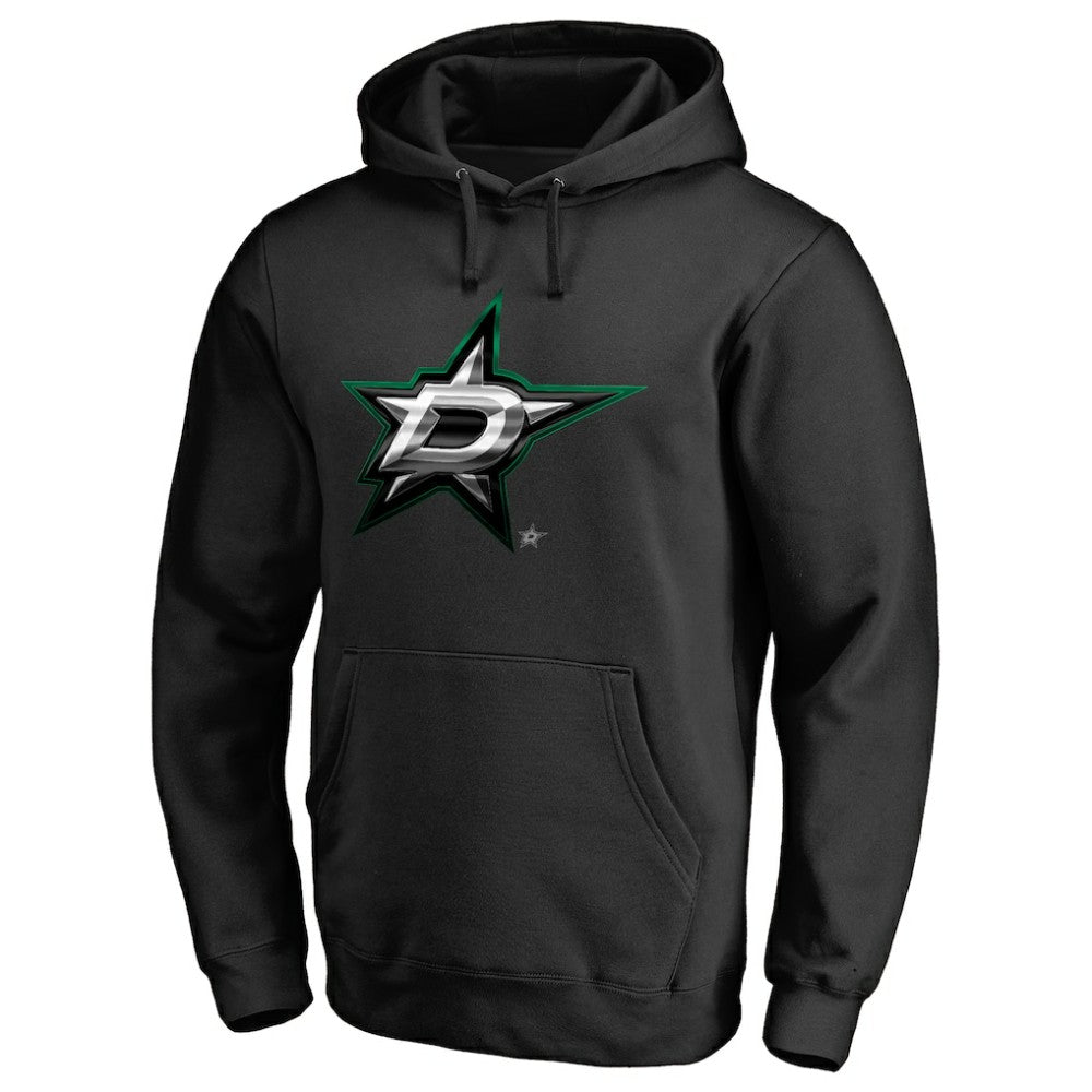 NHL Black Dallas Stars Midnight Mascot Pullover Hoodie