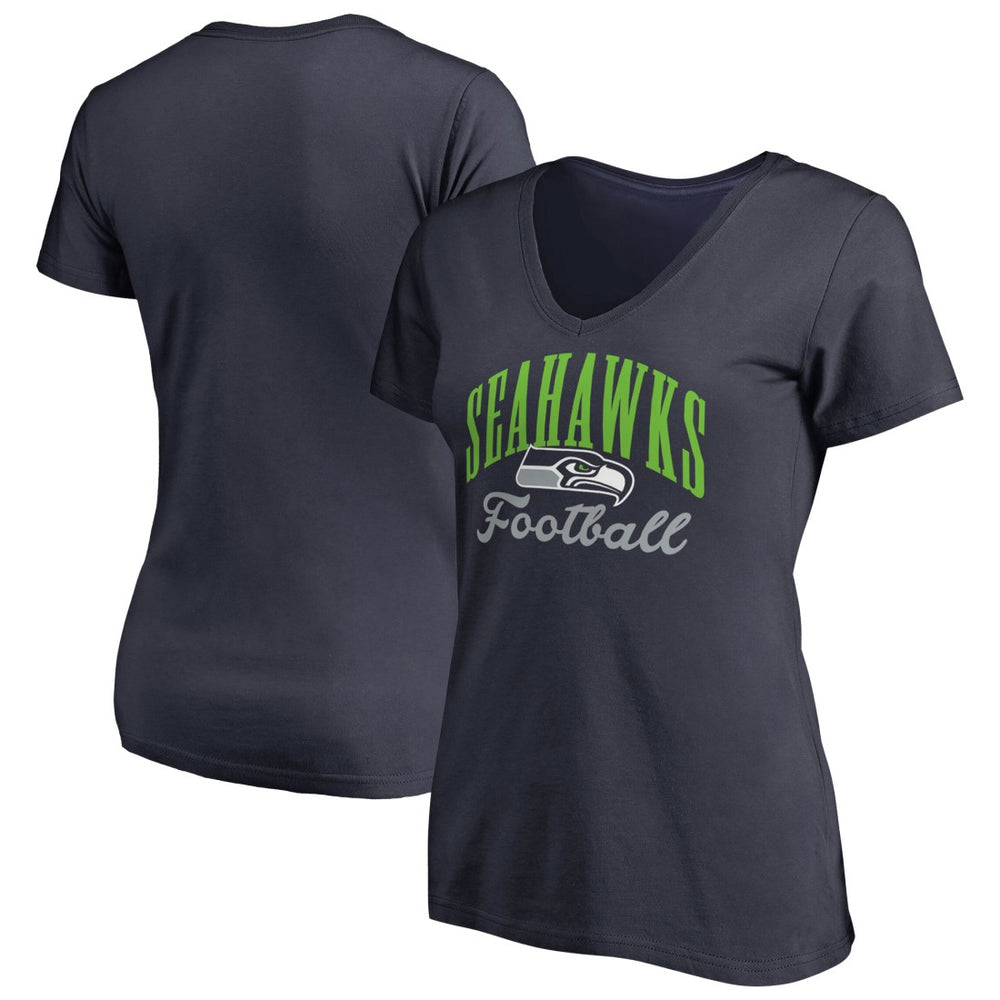 Women's Victory Script V-Neck T-Shirt - Seattle Seahawks