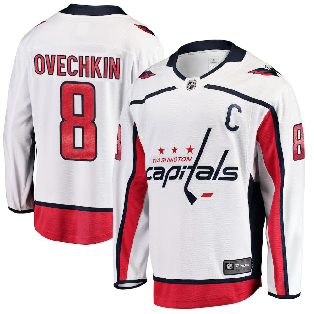 NHL White Alexander Ovechkin Washington Capitals Fanatics Breakaway Jersey